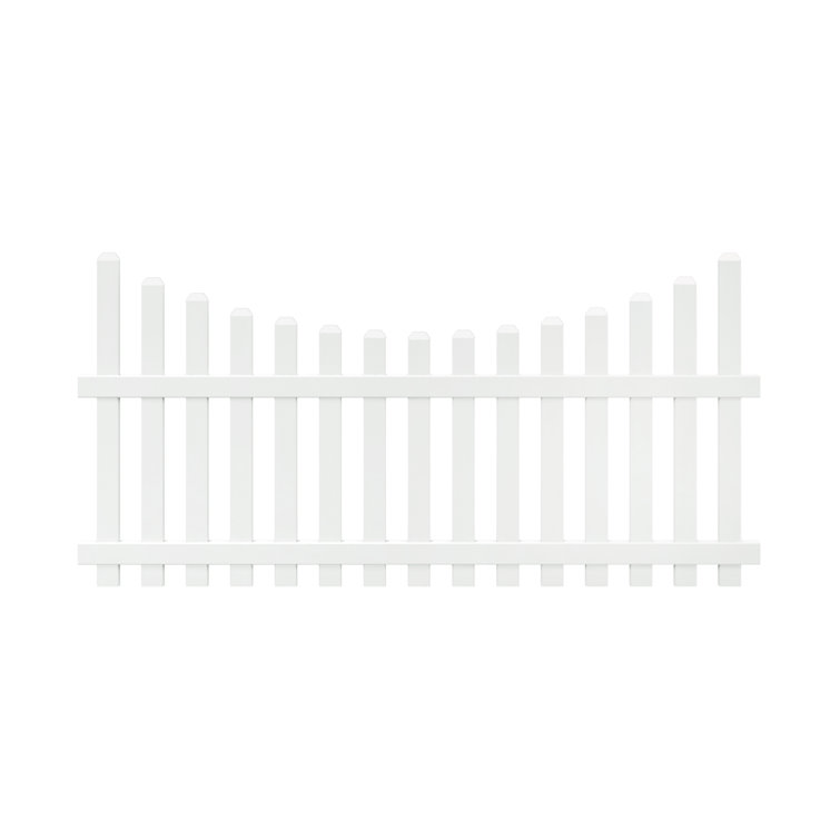 White picket store fence panels